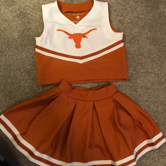 Texas Longhorns One Piece Cheerleader Outfit Girls Toddler Size 2T NWT